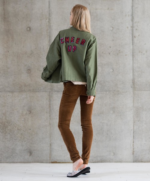Levi's（リーバイス）の「サファリジャケット BLUISH OLIVE（ミリタリージャケット・レディース・グリーン・S/M/XS）」の10枚目の写真