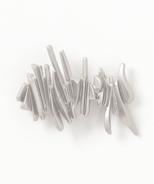 Fun & Daily（ファンアンドデイリー）の「F&D : シェルモチーフバレッタ（バレッタ/ヘアクリップ・レディース・シルバー/ゴールド・FREE）」の4枚目の写真