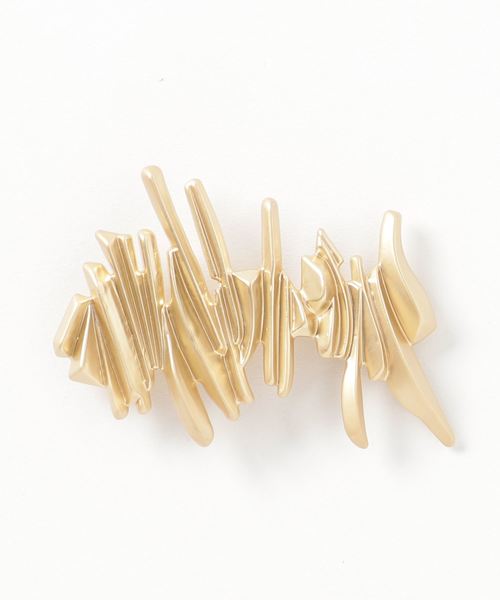 Fun & Daily（ファンアンドデイリー）の「F&D : シェルモチーフバレッタ（バレッタ/ヘアクリップ・レディース・シルバー/ゴールド・FREE）」の5枚目の写真