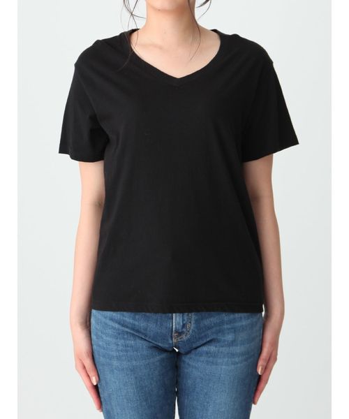 Ungrid(アングリッド)の「BASIC VネックTee(Tシャツ/カットソー・レディース・ライトグレー/ブラック/オフホワイト・FREE)」の8枚目の写真