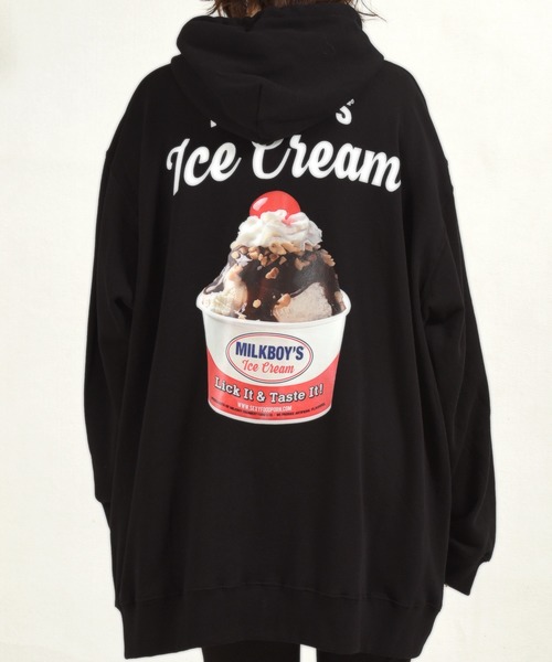 Icecream 国内発送 First Place パーカー 限定カラー milkboy ICE CREAM SUNDAE パーカー（ICECREAM SKULL