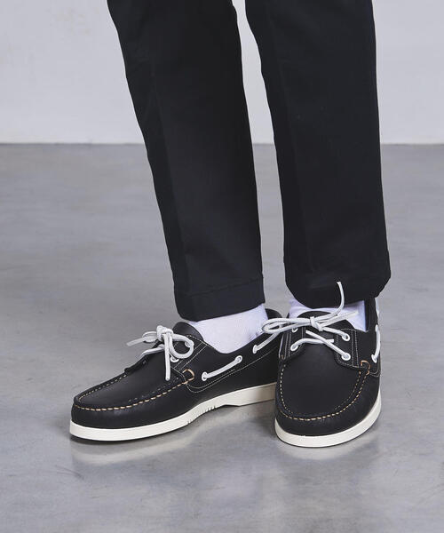 Paraboot（パラブーツ）の「＜Paraboot（パラブーツ）＞PARA BOAT SHOE（モカシン/デッキシューズ・メンズ・ネイビー/ダークブラウン・8h/8/5h/6/7/7h/6h/9）」の3枚目の写真