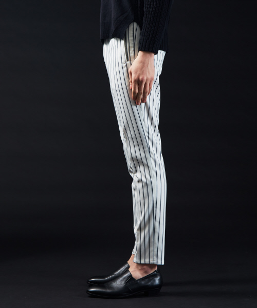 5351 POUR LES HOMMES(ゴーサンゴーイチプールオム)の「ツイルストライプトラウザー(その他パンツ・メンズ・ホワイト/チャコールグレー/ブラック・44/46/48/50)」の5枚目の写真
