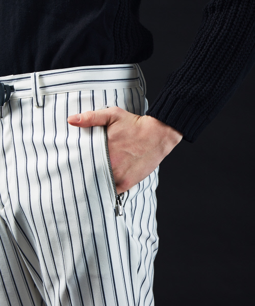 5351 POUR LES HOMMES(ゴーサンゴーイチプールオム)の「ツイルストライプトラウザー(その他パンツ・メンズ・ホワイト/チャコールグレー/ブラック・44/46/48/50)」の8枚目の写真