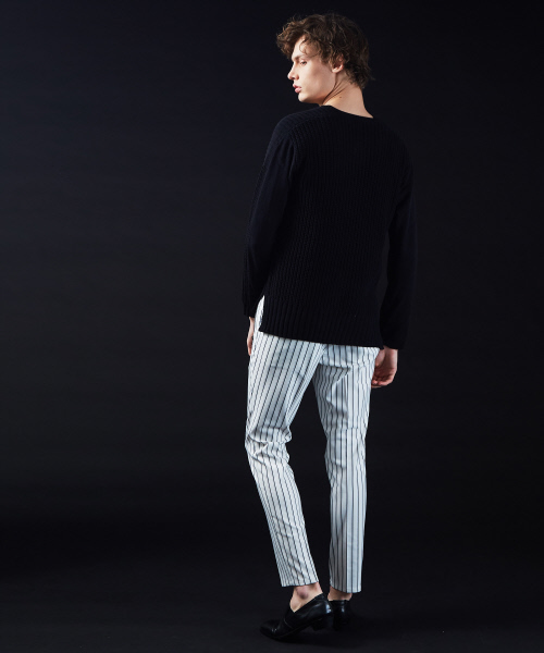 5351 POUR LES HOMMES(ゴーサンゴーイチプールオム)の「ツイルストライプトラウザー(その他パンツ・メンズ・ホワイト/チャコールグレー/ブラック・44/46/48/50)」の12枚目の写真