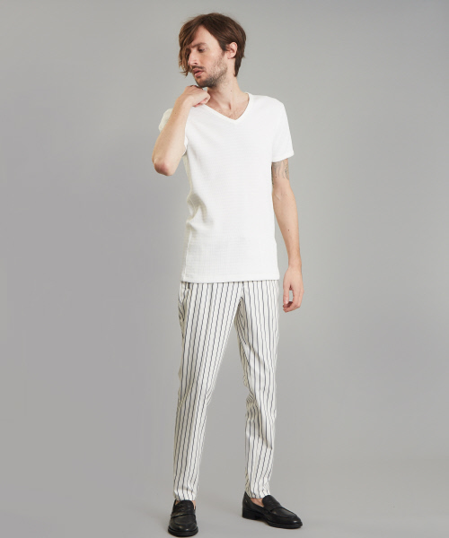 5351 POUR LES HOMMES(ゴーサンゴーイチプールオム)の「ツイルストライプトラウザー(その他パンツ・メンズ・ホワイト/チャコールグレー/ブラック・44/46/48/50)」の15枚目の写真