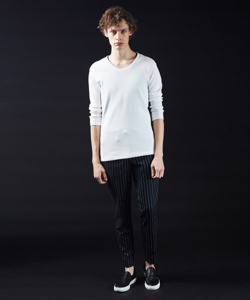 5351 POUR LES HOMMES(ゴーサンゴーイチプールオム)の「ツイルストライプトラウザー(その他パンツ・メンズ・ホワイト/チャコールグレー/ブラック・44/46/48/50)」の16枚目の写真