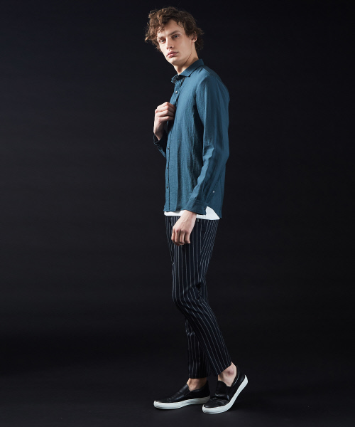5351 POUR LES HOMMES(ゴーサンゴーイチプールオム)の「ツイルストライプトラウザー(その他パンツ・メンズ・ホワイト/チャコールグレー/ブラック・44/46/48/50)」の17枚目の写真