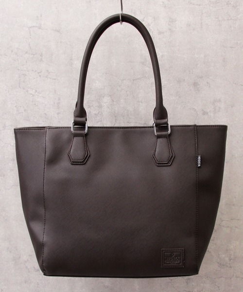 REGiSTA（レジスタ）の「レザー調 ビジネス トートバッグ A4収納対応・自立構造モデル（ビジネスバッグ・メンズ・ブラック/ダークブラウン/ブラック系その他/ブラウン系その他/キャメル・FREE）」の4枚目の写真