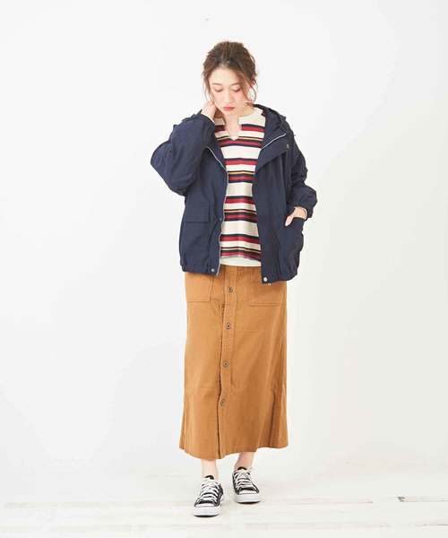 WEB限定 グログラン×裏地 フード付 ブルゾン WEB限定 グログラン×裏地 フード付 ブルゾン