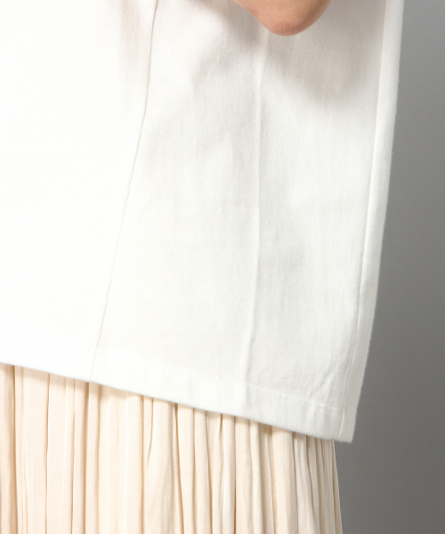 LOWRYS FARM（ローリーズファーム）の「ソデタックＳＳ　833318（Tシャツ/カットソー・レディース・オフホワイト/ブラック/ベージュ/グリーン・FREE）」の10枚目の写真