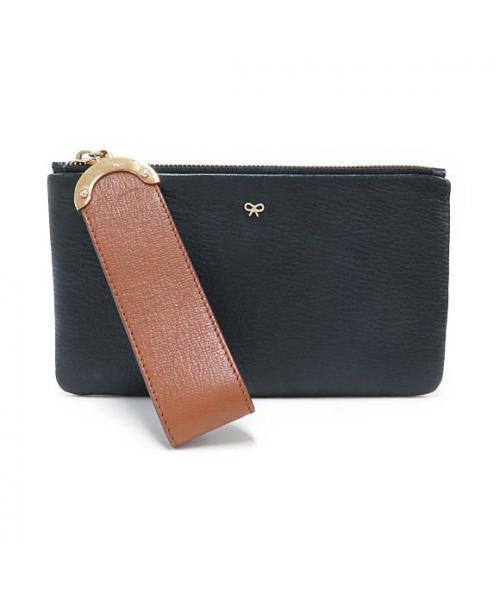 美品⭐️ANYA HINDMARCH SEYMOUR ZIP TOP POUCH ブランド古着】SEYMOUR ZIP TOP POUCH（ポーチ）｜ANYA HINDMARCH