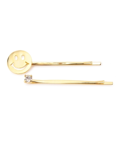 BEAMS BOY（ビームスボーイ）の「BEAMS BOY / スマイルセットヘアピン（その他ヘアアクセサリー・レディース・ゴールド・ONE SIZE）」の3枚目の写真