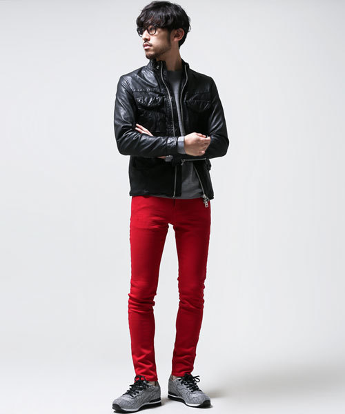 NANO universe（ナノユニバース）の「AKM×nano・universe/ 別注カラージョグデニム（デニムパンツ・メンズ・ホワイト/ブラック/ターコイズブルー/ネイビー/イエロー/ピンク/レッド・LARGE/SMALL/X-LARGE/MEDIUM）」の20枚目の写真