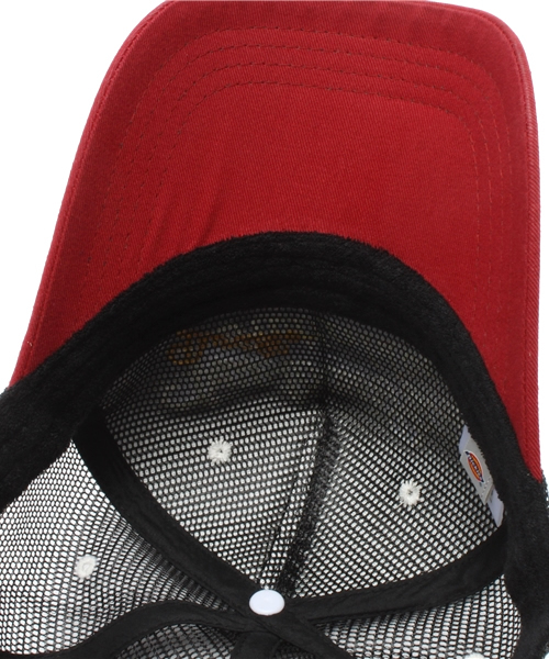 BEAMS（ビームス）の「○BEAMS / Dickies MESH CAP①（キャップ・メンズ・ホワイト/ブラック/レッド・ONE SIZE）」の6枚目の写真