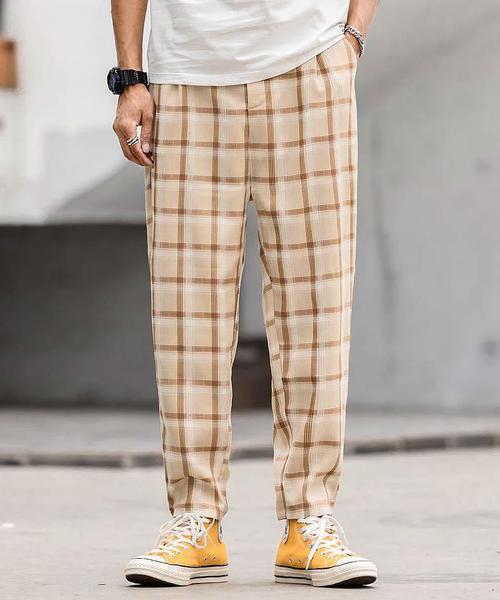 【セール】【neos -addictive design-】セミワイド テーパード チェック パンツ（その他パンツ）｜neos（ネオス）