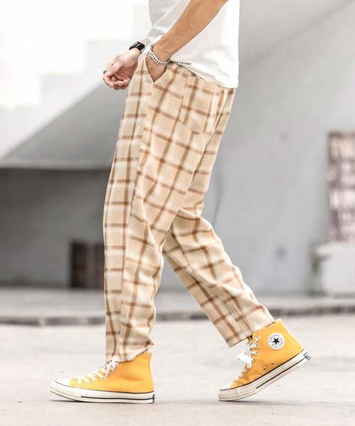 【セール】【neos -addictive design-】セミワイド テーパード チェック パンツ（その他パンツ）｜neos（ネオス）