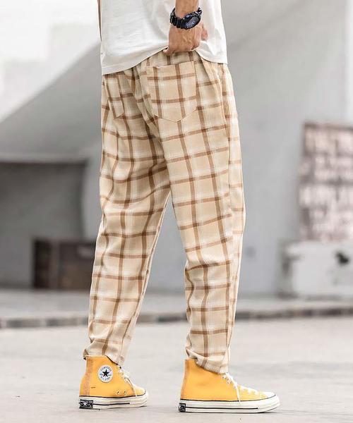 【セール】【neos -addictive design-】セミワイド テーパード チェック パンツ（その他パンツ）｜neos（ネオス）