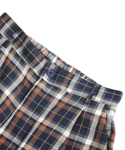 【セール】【neos -addictive design-】セミワイド テーパード チェック パンツ（その他パンツ）｜neos（ネオス）