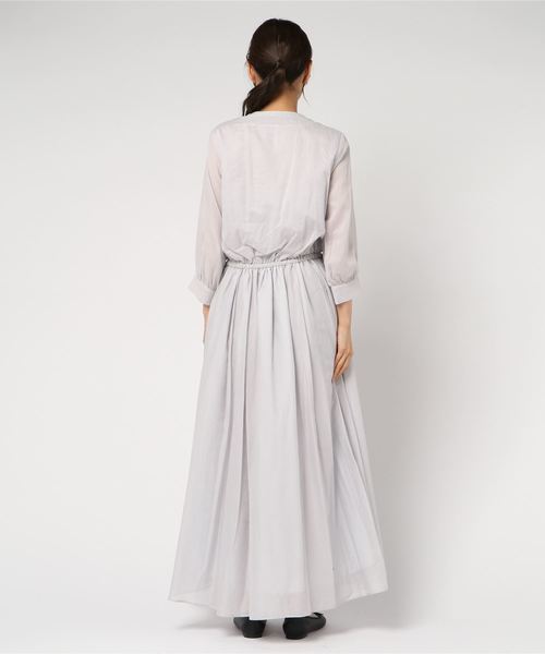 upperhights（アッパーハイツ）の「upper hights Rilyドレス（ワンピース・レディース・ライトグレー/ブラック・1）」の4枚目の写真