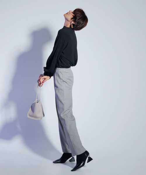 LADYMADE（レディメイド）の「スタンドカラーブラウス（シャツ/ブラウス・レディース・オフホワイト/ブラウン/ブラック/ベージュ/グリーン・FREE）」の12枚目の写真