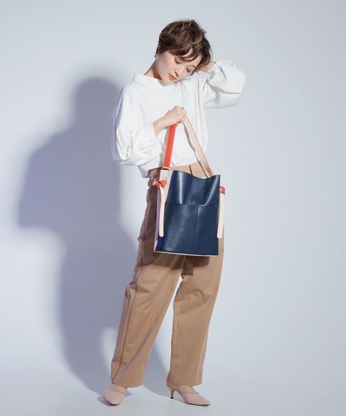 LADYMADE（レディメイド）の「スタンドカラーブラウス（シャツ/ブラウス・レディース・オフホワイト/ブラウン/ブラック/ベージュ/グリーン・FREE）」の16枚目の写真