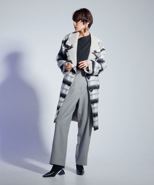 LADYMADE（レディメイド）の「スタンドカラーブラウス（シャツ/ブラウス・レディース・オフホワイト/ブラウン/ブラック/ベージュ/グリーン・FREE）」の19枚目の写真