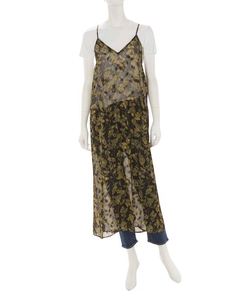 Ungrid（アングリッド）の「ジャカードフラワーキャミワンピース（ワンピース・レディース・パープル/ブラウン/ベージュ・FREE）」の9枚目の写真