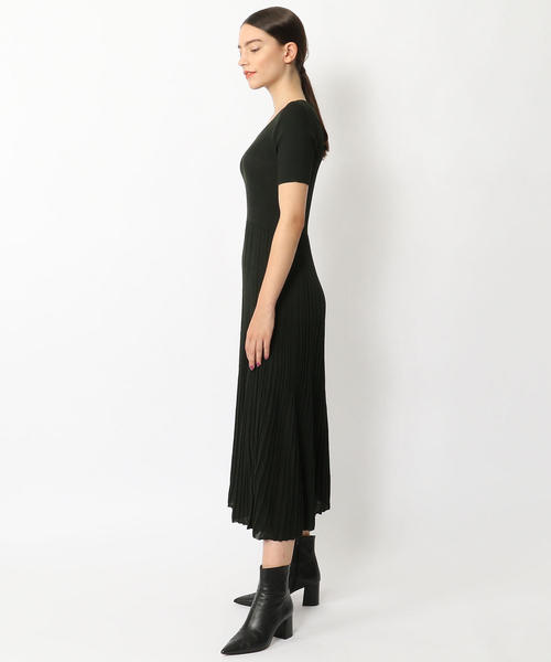 セール ポリエステルアセテートリブ ラウンドネックワンピース ワンピース Des Pres デ プレ のファッション通販 Zozotown