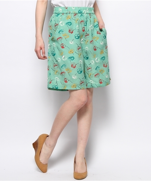 Kastane（カスタネ）の「【Kastane】花柄イージーキュロット（その他パンツ・レディース・ブラック/グリーン・FREE）」の10枚目の写真