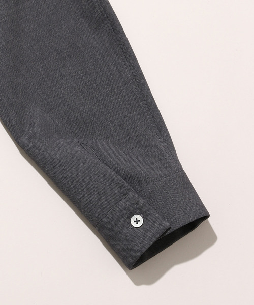 ADAM ET ROPE'（アダムエロペ）の「【MICRO OX】レギュラーカラーシャツ（シャツ/ブラウス・メンズ・チャコールグレー/ホワイト系その他6/ネイビー・L/M）」の16枚目の写真