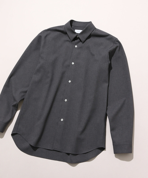 ADAM ET ROPE'（アダムエロペ）の「【MICRO OX】レギュラーカラーシャツ（シャツ/ブラウス・メンズ・チャコールグレー/ホワイト系その他6/ネイビー・L/M）」の18枚目の写真