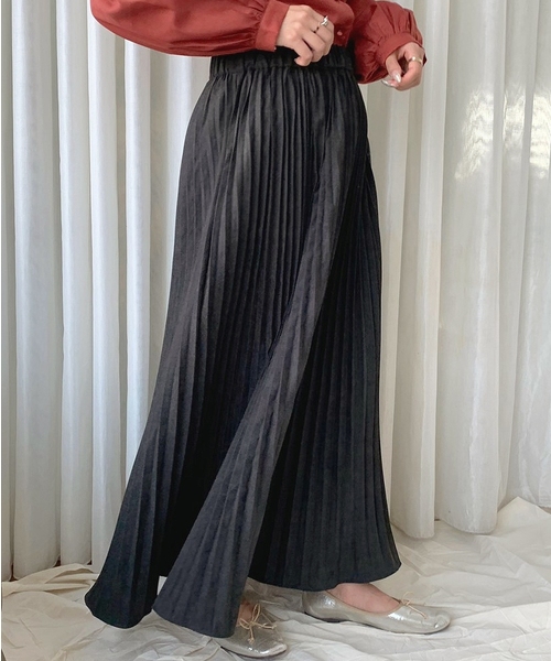 apres jour mignon（アプレジュールミニョン）の「ピーチクロスプリーツスカート【ZOZOTOWN限定アイテム】（スカート・レディース・ブラック/ベージュ/その他・フリー）」の18枚目の写真