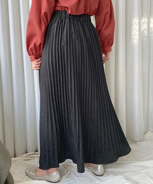 apres jour mignon（アプレジュールミニョン）の「ピーチクロスプリーツスカート【ZOZOTOWN限定アイテム】（スカート・レディース・ブラック/ベージュ/その他・フリー）」の21枚目の写真