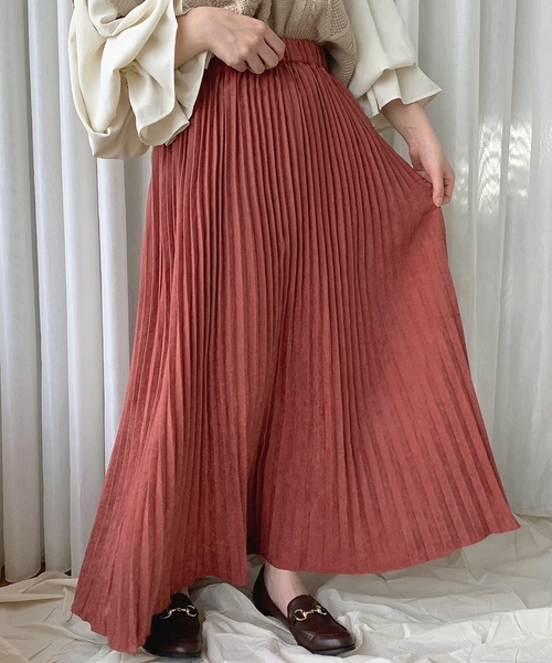 apres jour mignon（アプレジュールミニョン）の「ピーチクロスプリーツスカート【ZOZOTOWN限定アイテム】（スカート・レディース・ブラック/ベージュ/その他・フリー）」の22枚目の写真