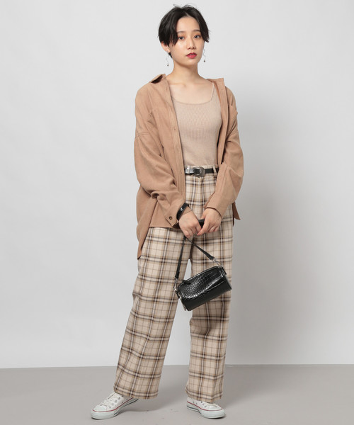 PAGEBOY（ページボーイ）の「ライスコールBIGシャツ（シャツ/ブラウス・レディース・チャコールグレー/キャメル/ダークブラウン/アイボリー/グレイッシュベージュ・FREE）」の12枚目の写真