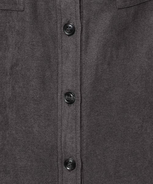 PAGEBOY（ページボーイ）の「ライスコールBIGシャツ（シャツ/ブラウス・レディース・チャコールグレー/キャメル/ダークブラウン/アイボリー/グレイッシュベージュ・FREE）」の8枚目の写真