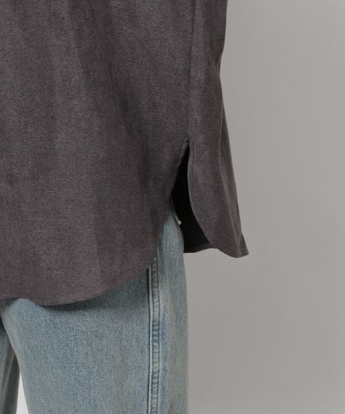 PAGEBOY（ページボーイ）の「ライスコールBIGシャツ（シャツ/ブラウス・レディース・チャコールグレー/キャメル/ダークブラウン/アイボリー/グレイッシュベージュ・FREE）」の16枚目の写真