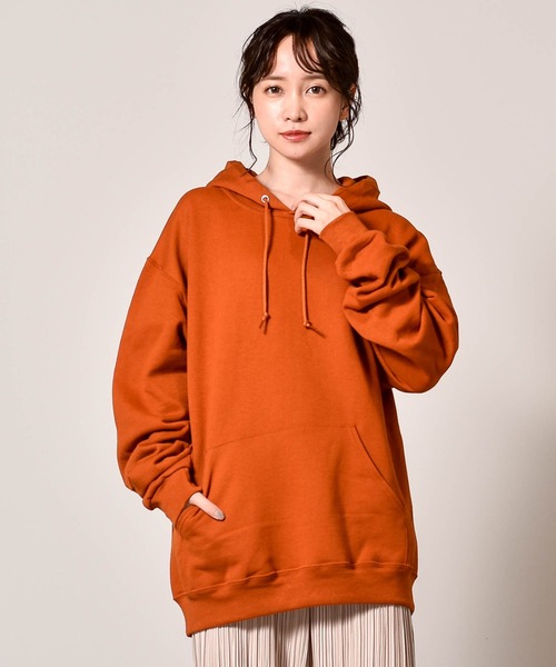 Starting Over（スターティングオーバー）の「JERZEES ジャージーズ 裏起毛 カラースウェットパーカー 無地（パーカー・メンズ・ホワイト/ブラック/ネイビー/杢グレー/パープル/サックスブルー/オリーブ/オレンジ/サンドベージュ・S/M/L/XL）」の9枚目の写真