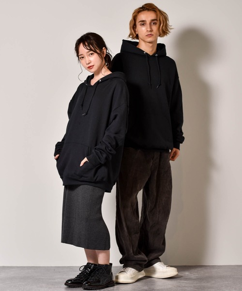 Starting Over（スターティングオーバー）の「JERZEES ジャージーズ 裏起毛 カラースウェットパーカー 無地（パーカー・メンズ・ホワイト/ブラック/ネイビー/杢グレー/パープル/サックスブルー/オリーブ/オレンジ/サンドベージュ・S/M/L/XL）」の17枚目の写真