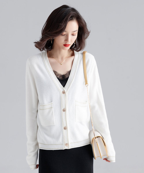 SAISON DE PAPILLON�i�Z�]���h�p�s�����j�́u�E�[���������X�e�b�`�j�b�g�J�[�f�i�J�[�f�B�K���j�v�b�z���C�g