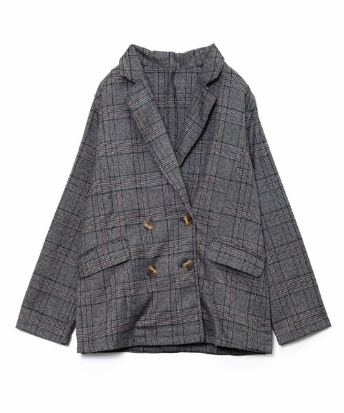 AS KNOW AS(アズノゥアズ)の「☆ZOZO限定☆ダブルボタンテーラードジャケット(テーラードジャケット)」|ブラック