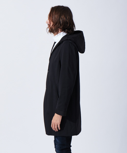 5351 POUR LES HOMMES（ゴーサンゴーイチプールオム）の「コンビネーションガウンコート（ステンカラーコート・メンズ・ブラック・44/46/48）」の9枚目の写真
