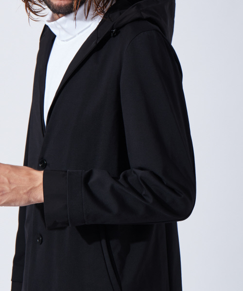 5351 POUR LES HOMMES（ゴーサンゴーイチプールオム）の「コンビネーションガウンコート（ステンカラーコート・メンズ・ブラック・44/46/48）」の12枚目の写真