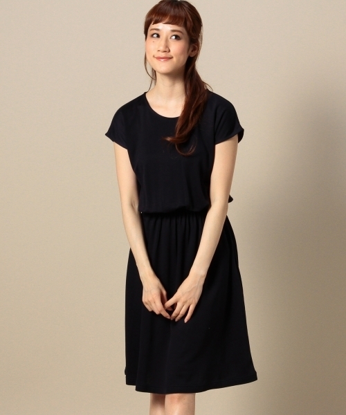 BEAUTY&YOUTH UNITED ARROWS（ビューティーアンドユースユナイテッドアローズ）の「BYSF リヨセルキュプラ フレアワンピース ◆（ワンピース・レディース・ライトグレー/ネイビー/ブラック・フリー）」の3枚目の写真