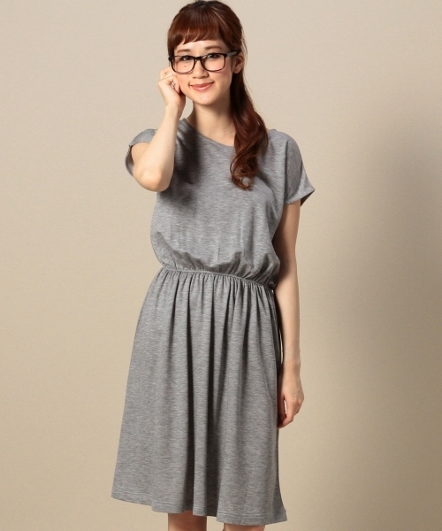 BEAUTY&YOUTH UNITED ARROWS（ビューティーアンドユースユナイテッドアローズ）の「BYSF リヨセルキュプラ フレアワンピース ◆（ワンピース・レディース・ライトグレー/ネイビー/ブラック・フリー）」の2枚目の写真