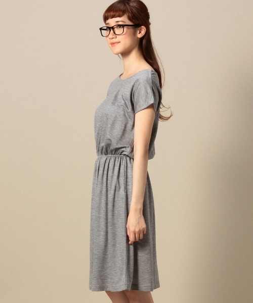 BEAUTY&YOUTH UNITED ARROWS（ビューティーアンドユースユナイテッドアローズ）の「BYSF リヨセルキュプラ フレアワンピース ◆（ワンピース・レディース・ライトグレー/ネイビー/ブラック・フリー）」の7枚目の写真