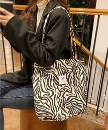 shopnikoniko | ロゴ コーデュロイ キャンバス トートバッグ(トートバッグ)