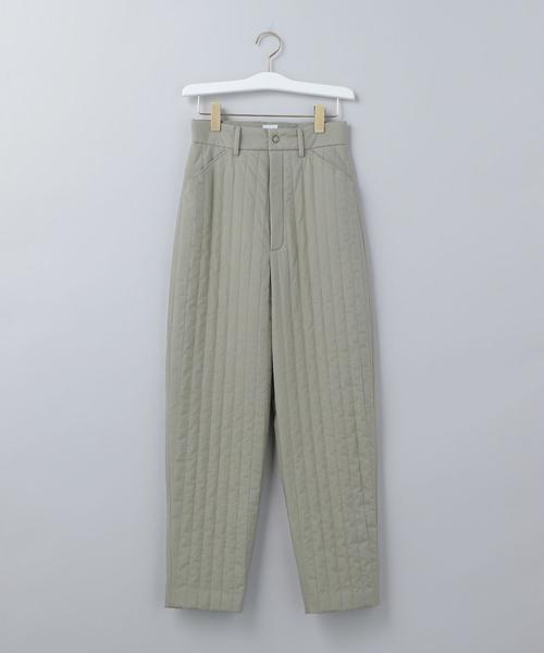 【美品】  6(ROKU) / ロク | STRIPE QUILTING PANTS ストライプ キルティング パンツ | 38 | アイボリー | レディース