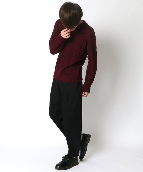 SITRY（シトリー）の「ワイドアンクル　シェフパンツ　カラーツイル（その他パンツ・メンズ・ブラック/ベージュ/カーキ・LL/M/L）」の12枚目の写真